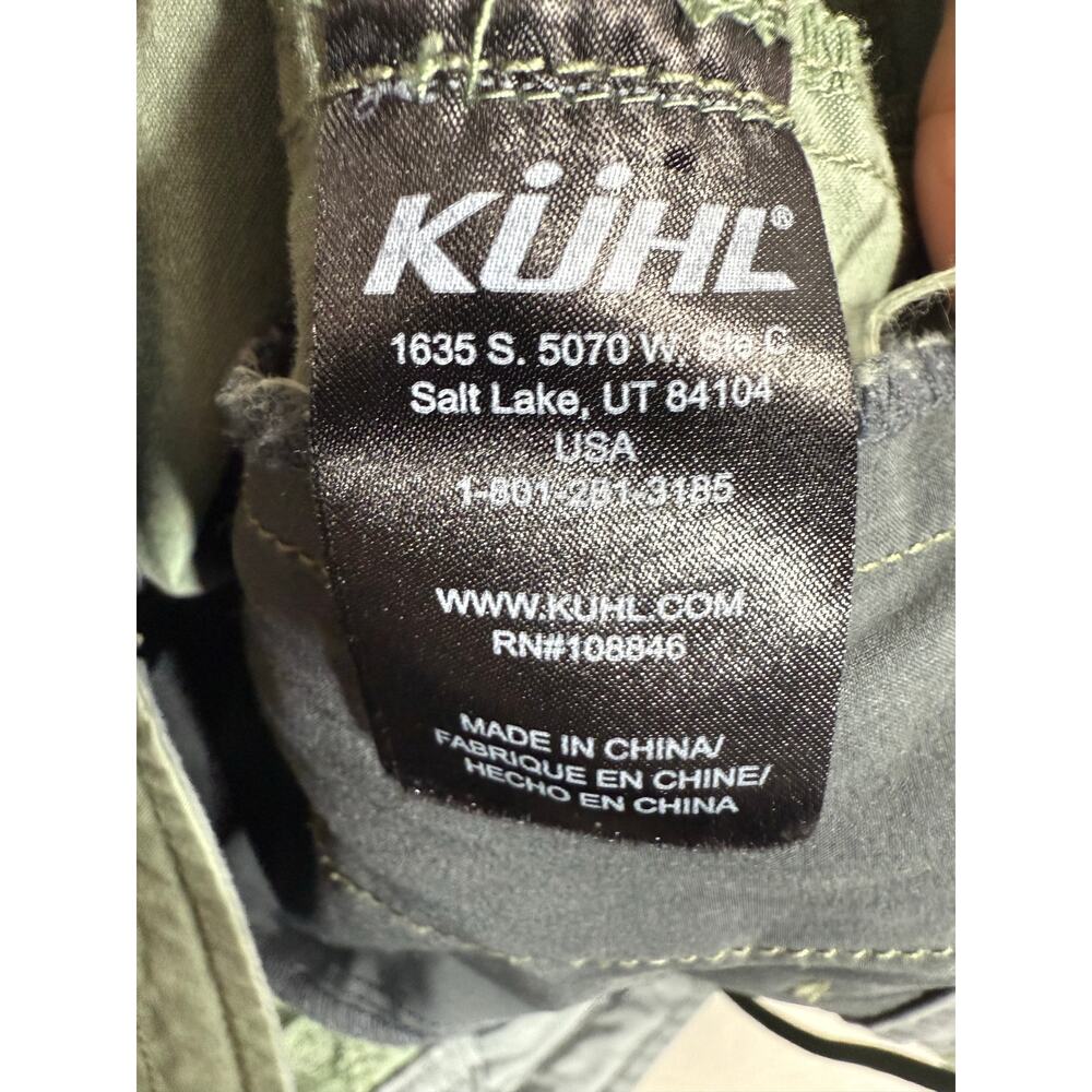 KÜHL Spire Shorts Women’s Olive Green Hiking Outdoor Cargo Pockets Size 12 - Picture 8 of 11